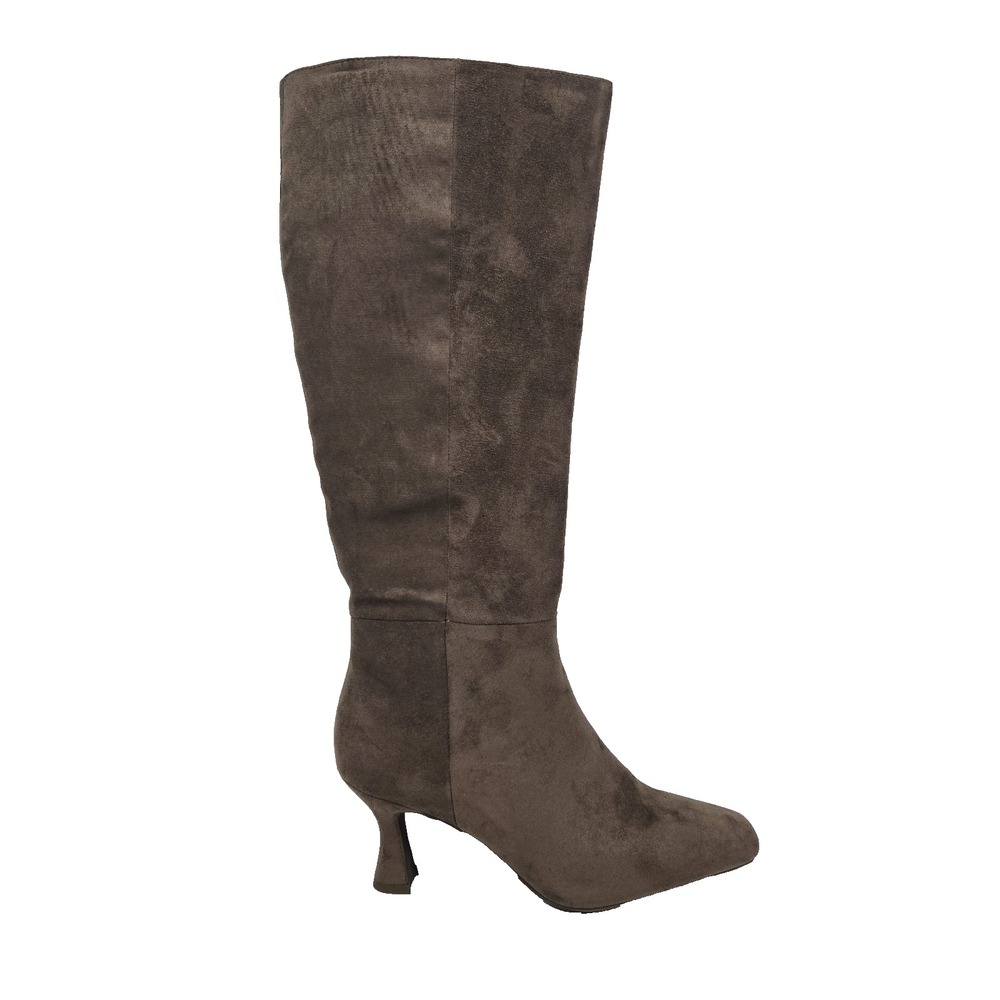Anne Klein Womens 6.5 Perfektion Snip Toe Knee High Boots Taupe